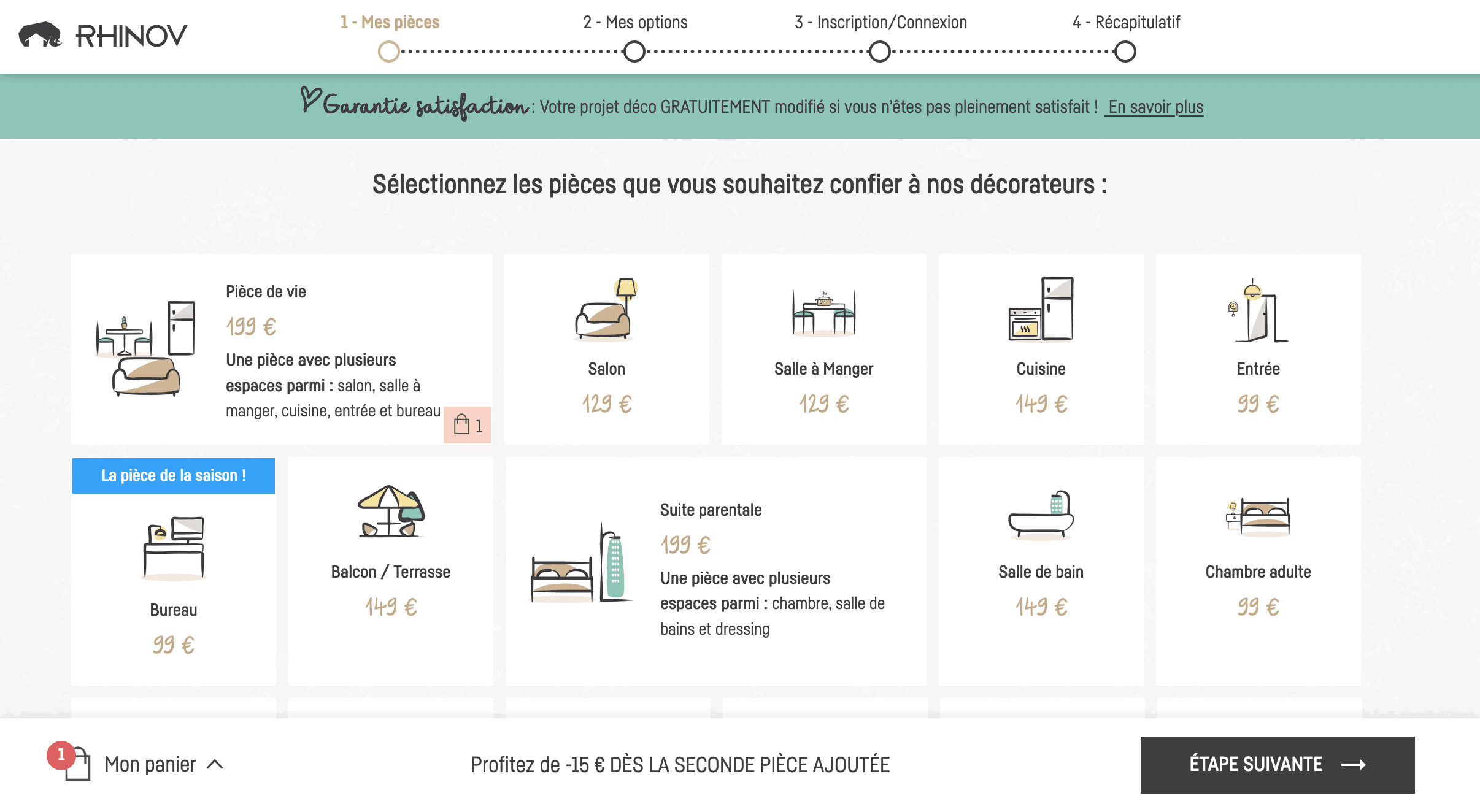 Parcours de commande - Rhinov